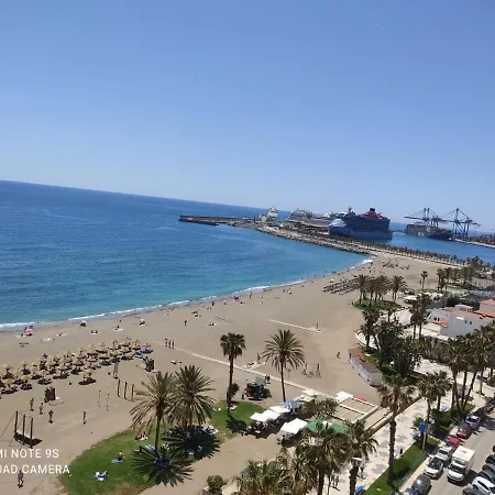 Appartamento Espectaculares Vistas Al Mar Playa Malagueta Málaga Esterno foto